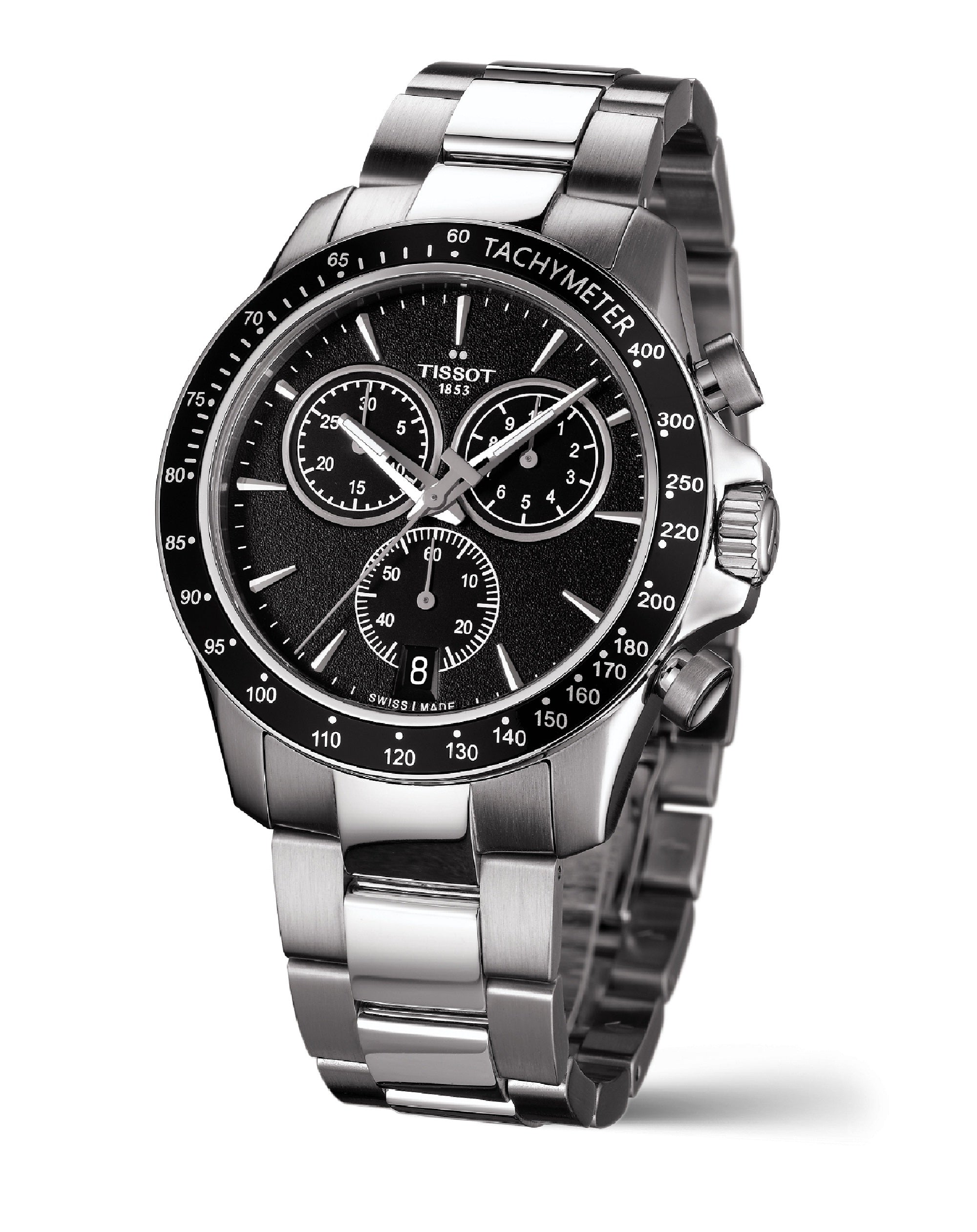 T106.417.11.051.00 Tissot V8 Chronograph BLACK Dial SILVER