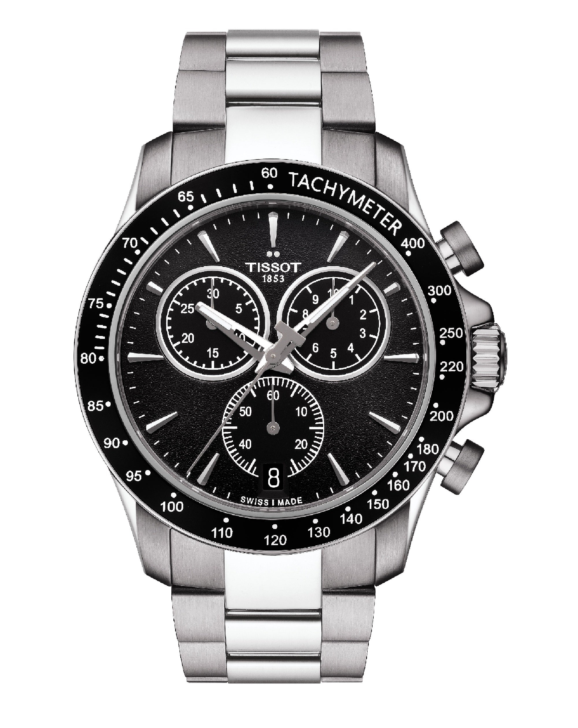 T106.417.11.051.00 Tissot V8 Chronograph BLACK Dial SILVER