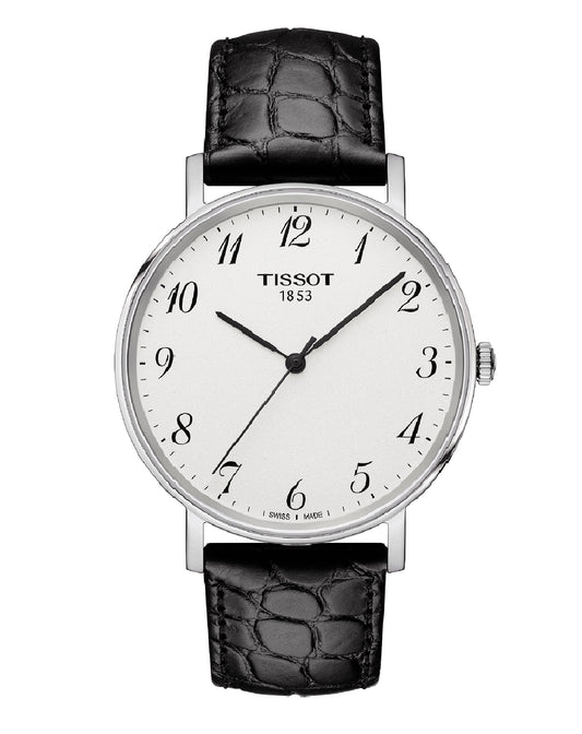 Tissot T109.410.16.032.00 TISSOT EVERYTIME Silver Arabic Dial Watch