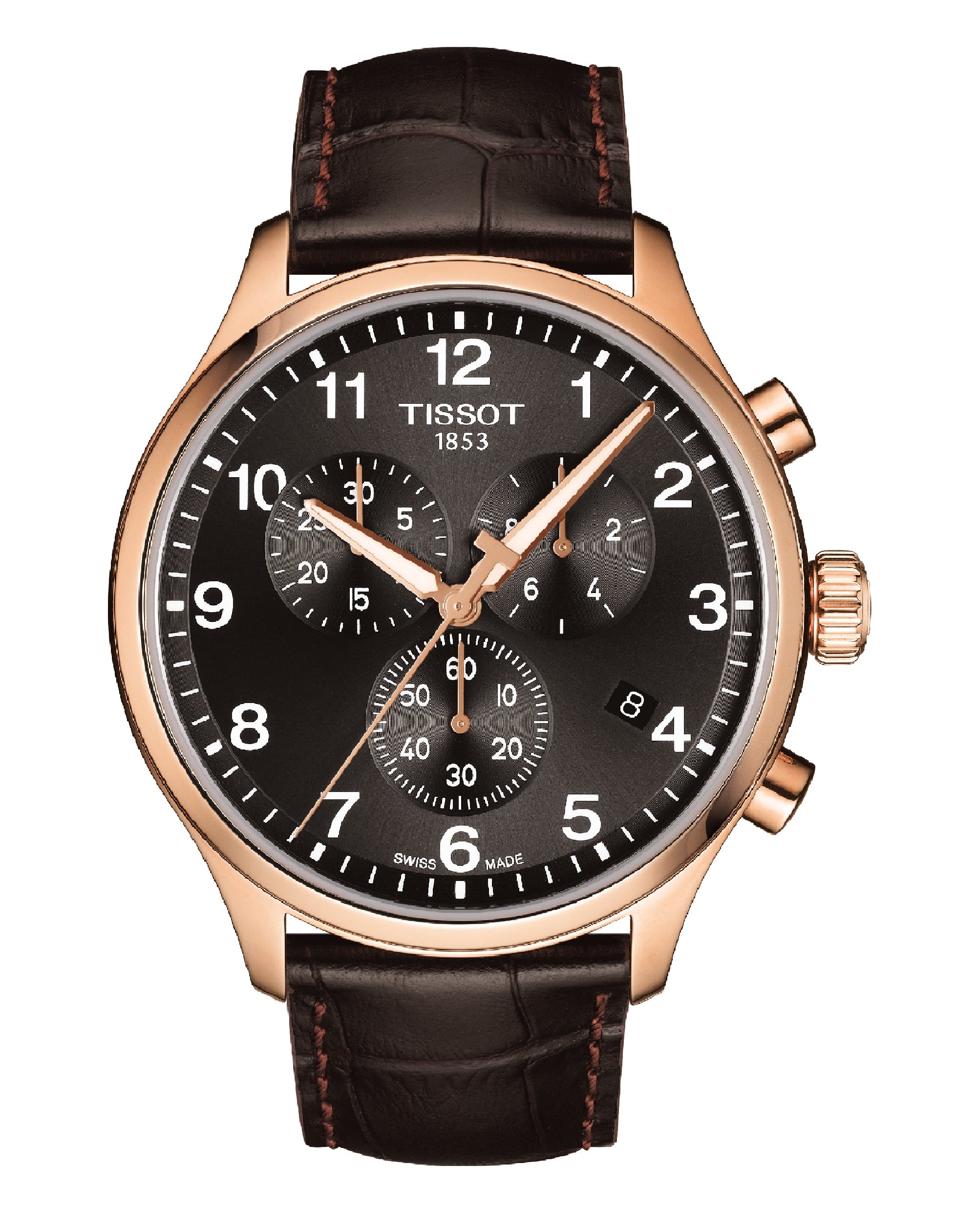 TISSOT XL CHRONO ROSE GOLD PVD BLACK ARABIC T116.617.36.057.01