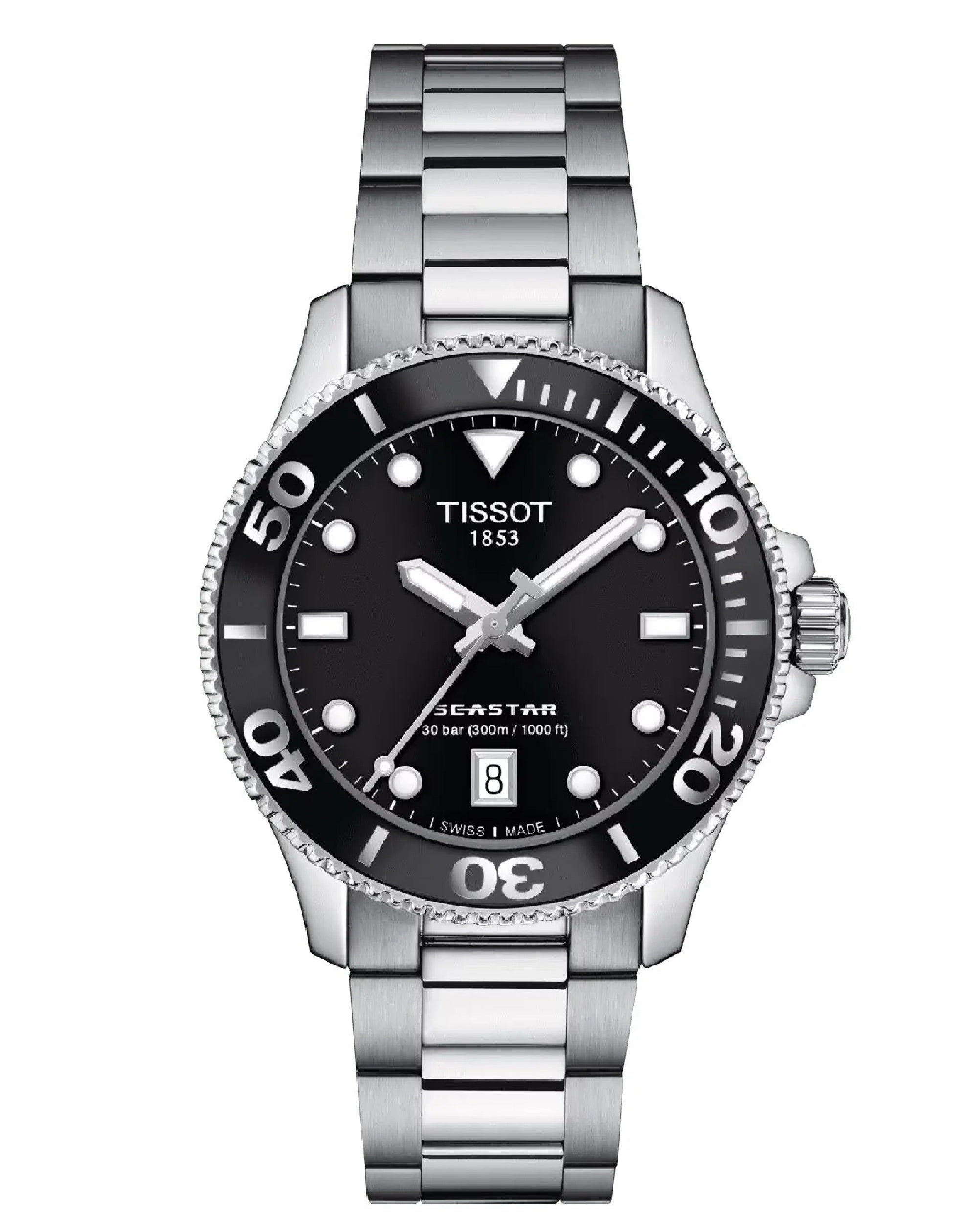 T120.410.11.051.00 Tissot Sea Star 1000 Quartz Black Indexes