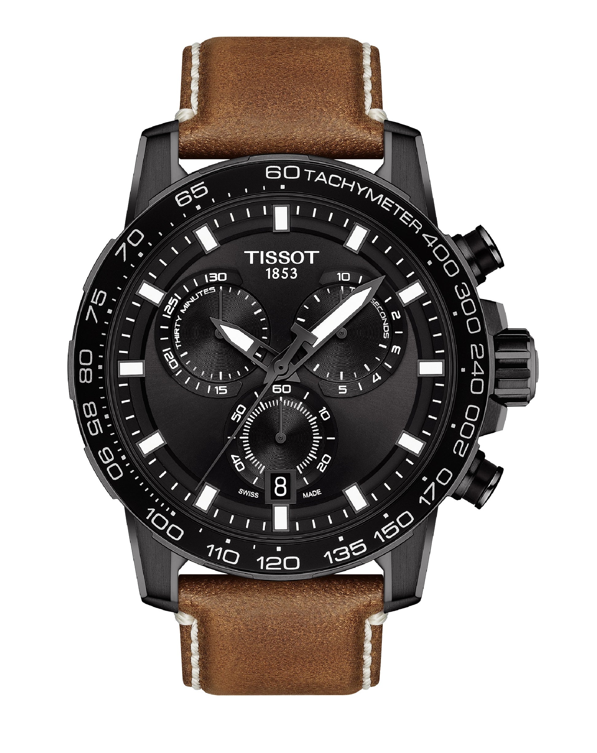 Tissot T125.617.36.051.01 TISSOT Supersport CHRONO Beige Leather Watch