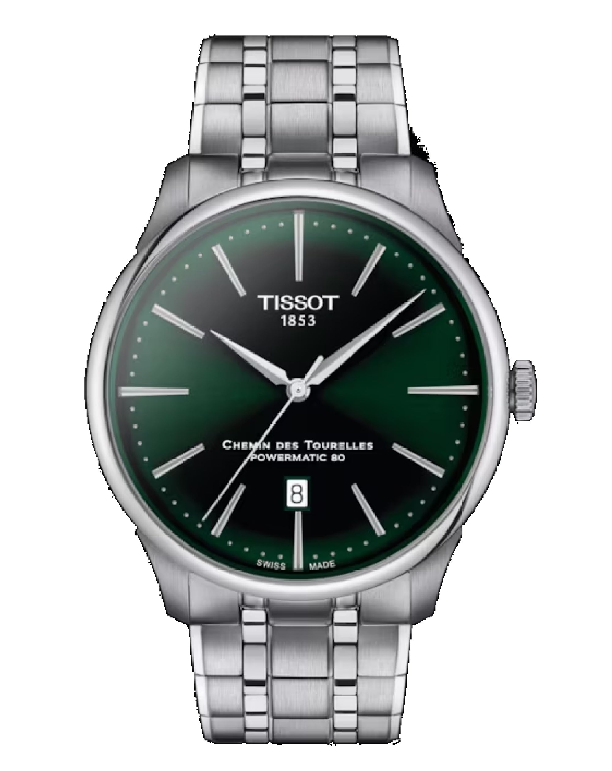 T139.407.11.091.00 TISSOT CHEMIN DES TOURELLES 42 MM GREEN DIAL