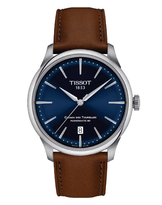 Tissot T139.807.16.041.00 TISSOT Chemin DES Tourelles Powermatic-80 Blue 42 MM Watch