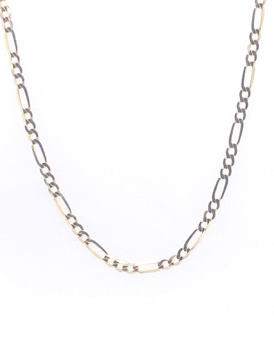 Gold 18 Kt Figaro Gold Chain Jewelry