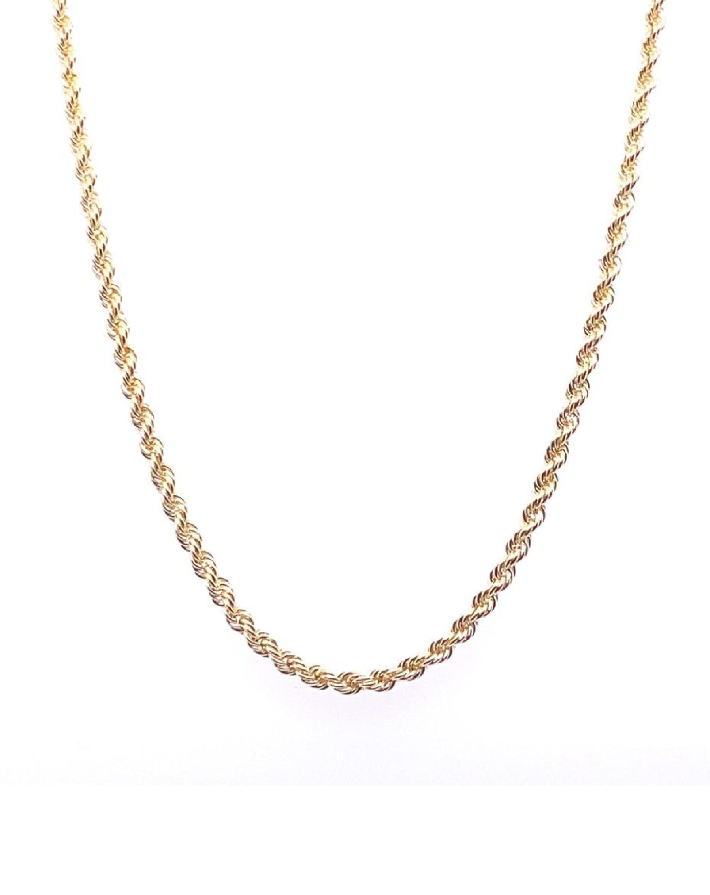 Gold 18 Kt Rope Gold Chain Jewelry