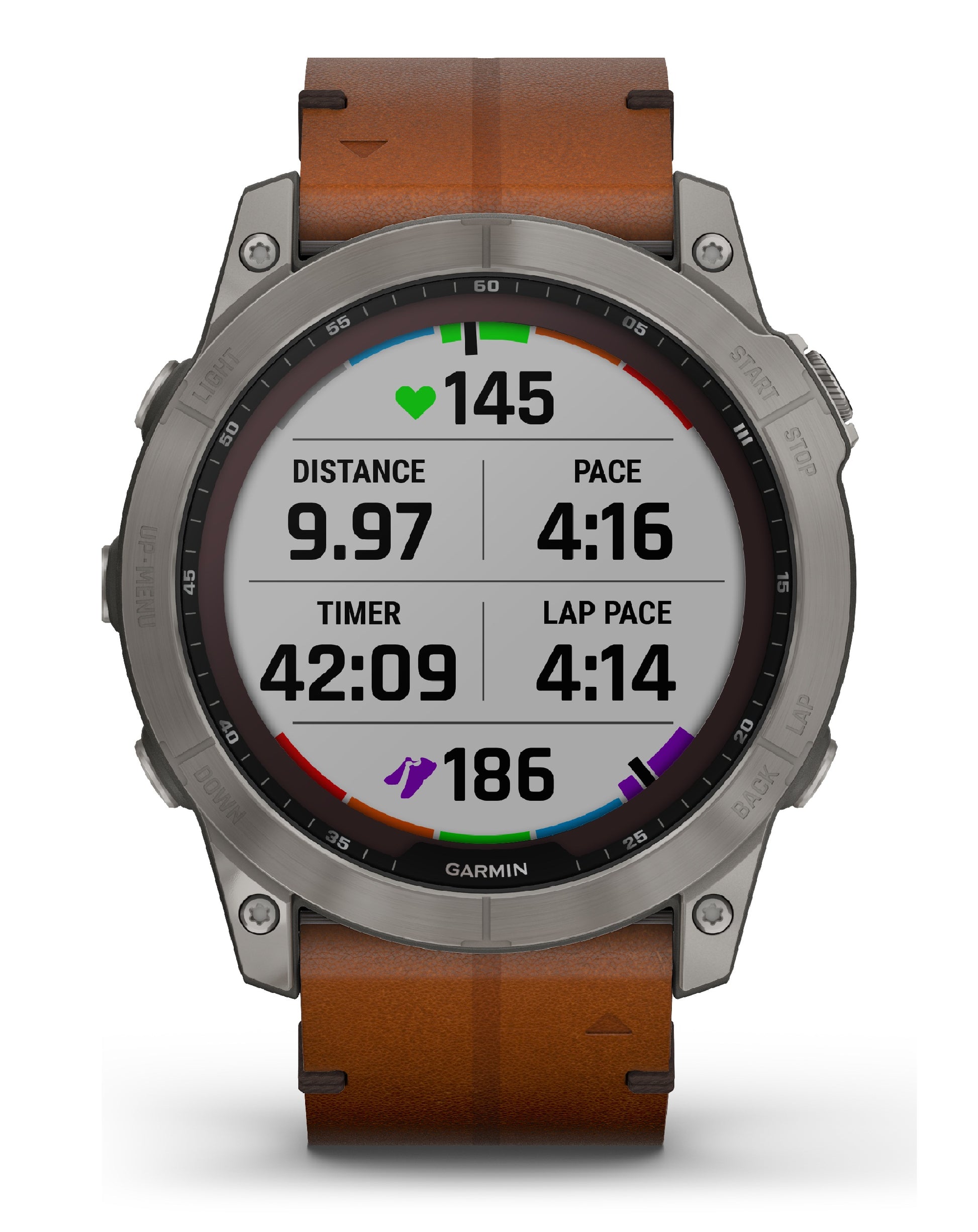 Garmin Fēnix 7X Leather Strap Solar Edition