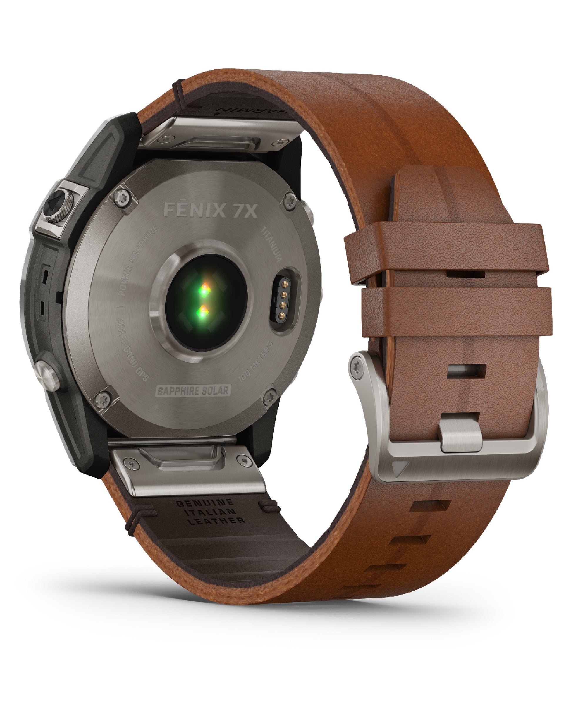 Garmin Garmin Fēnix 7X Leather Strap Solar Edition Watch