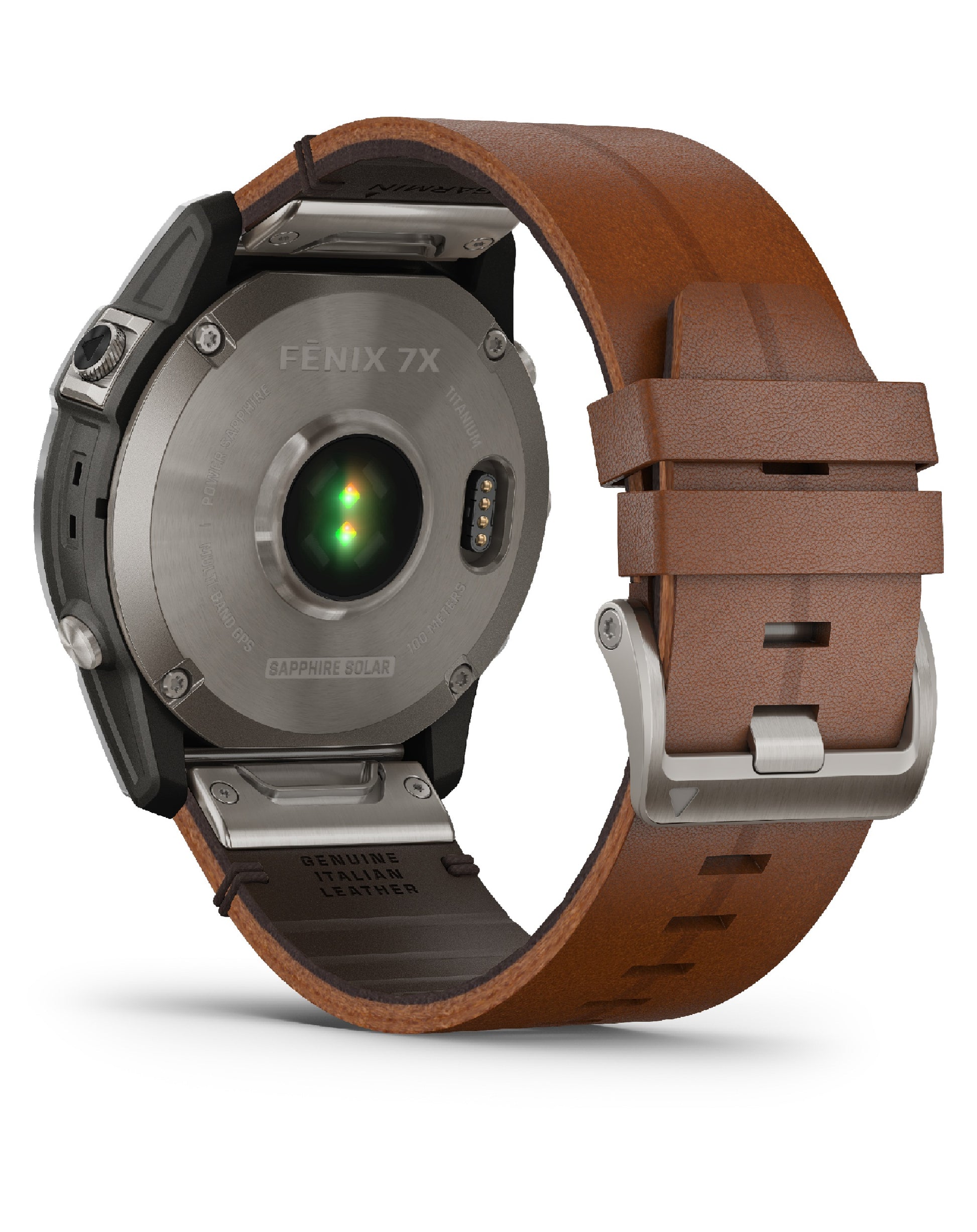 Garmin Fēnix 7X Leather Strap Solar Edition