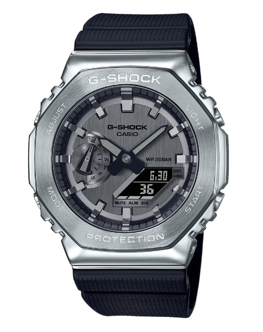 Casio GM-2100-1AER CASIO G-Shock, Quartz, Rubber, Steel Watch