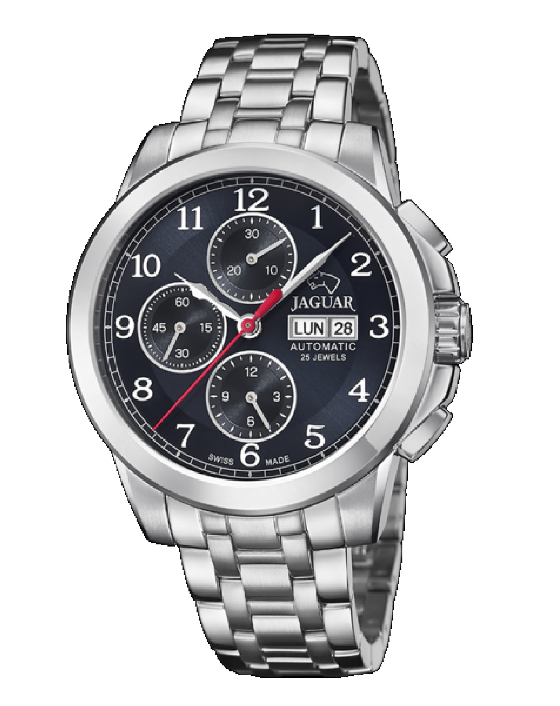 Jaguar J978/3 Jaguar Automatic Swiss Made Black dial CLASSIC WATCH Watch