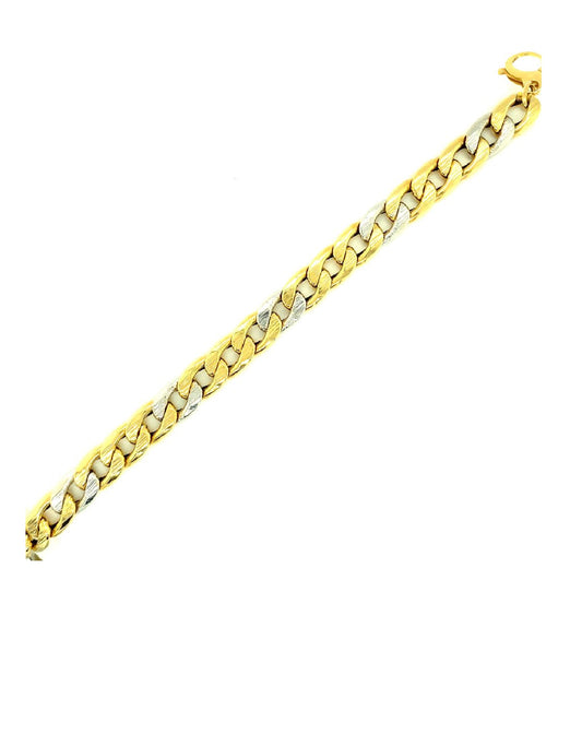 Gold 18 kt Two Tone Gold Bracelet Jewelry