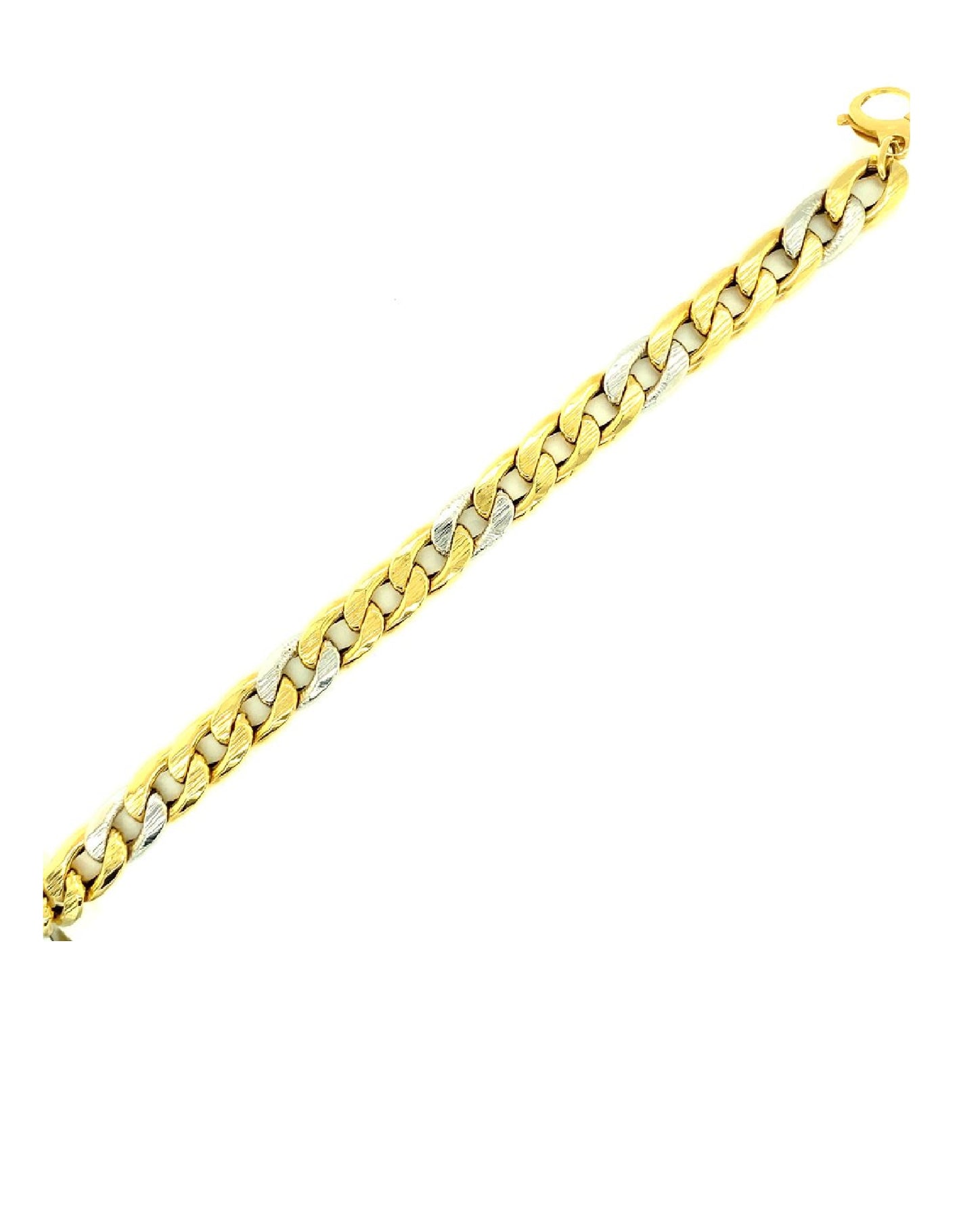 Gold 18 Kt Two Tone Gold Bracelet Jewelry