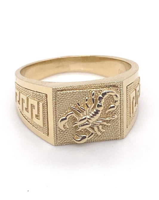 Diamonds 18 KT Yellow Gold Scorpio Ring Rings