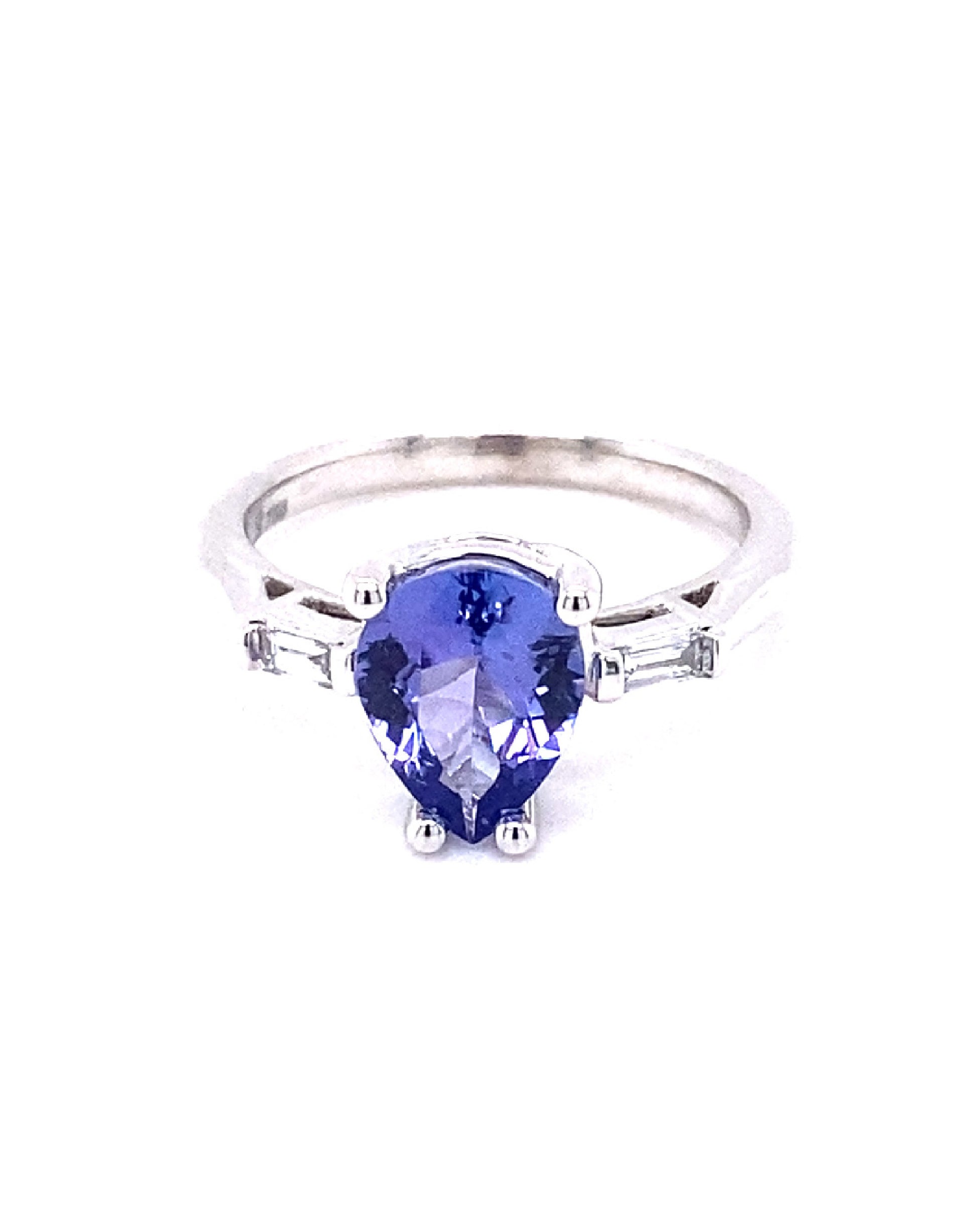 Diamonds Radiant Amethyst Semi-Precious Majestic Diamond Ring Rings