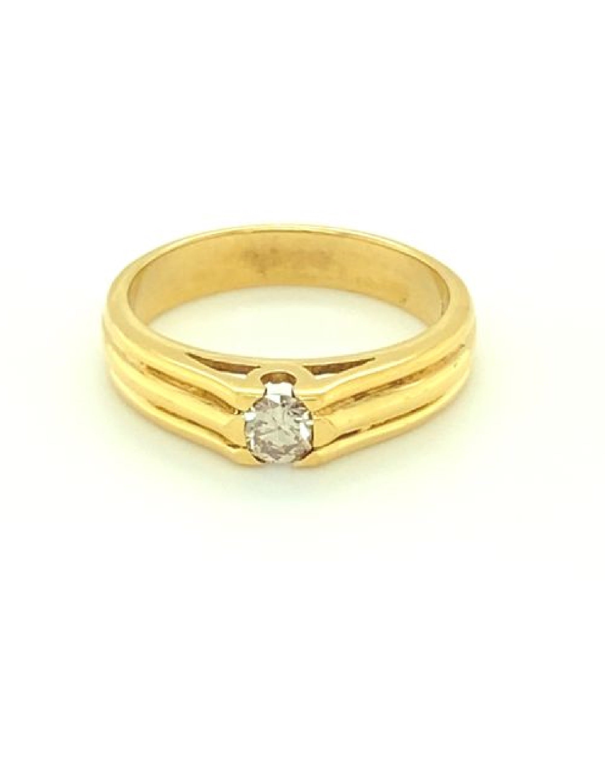 Buy quality Solitaire Diamond Ring for Everyday Wear in 18k Yellow Gold -  1.810 grams - 16 cents VVS EF - 0LR66 in Pune