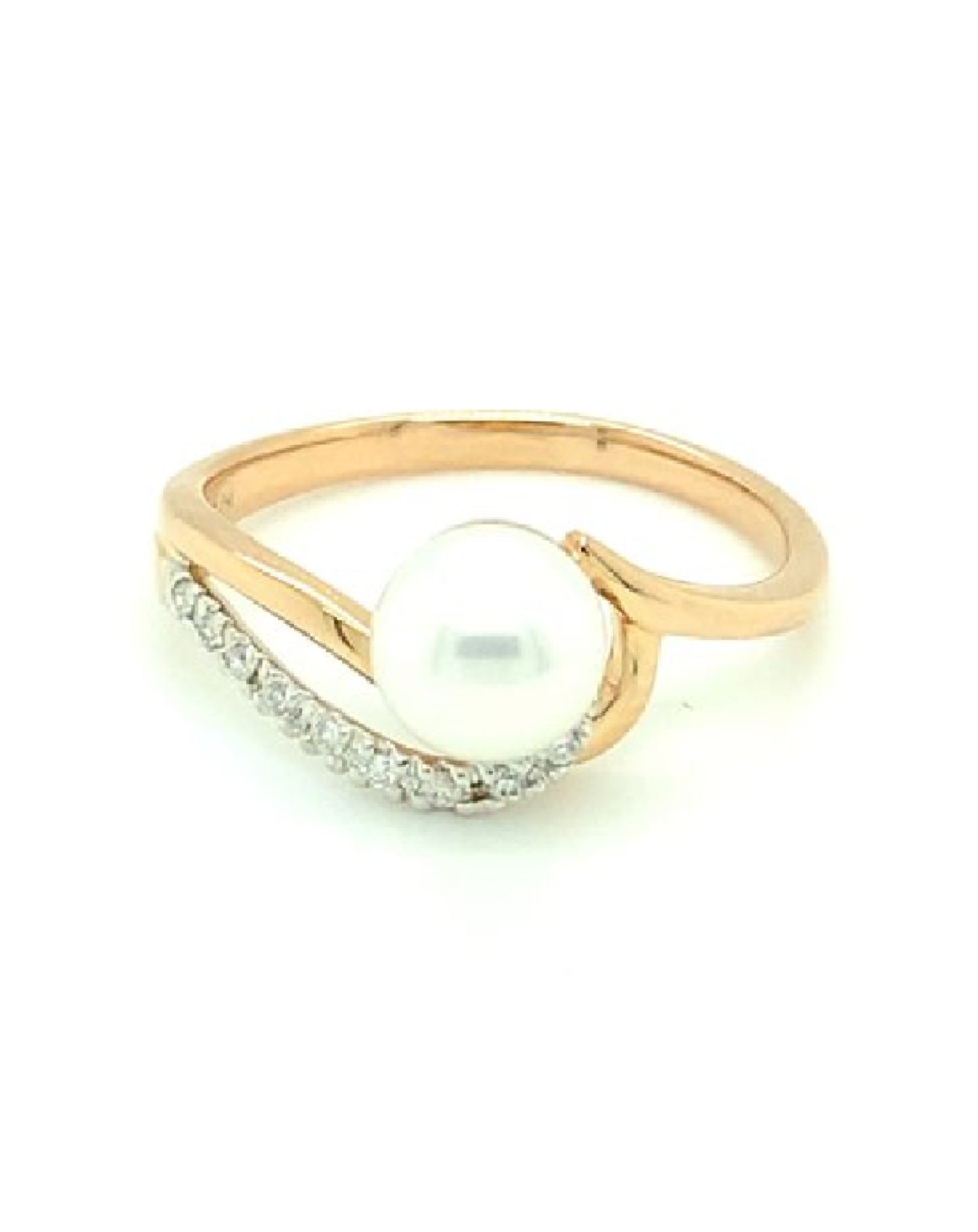 Diamonds 14Kt Pearl Diamond Ring Rings