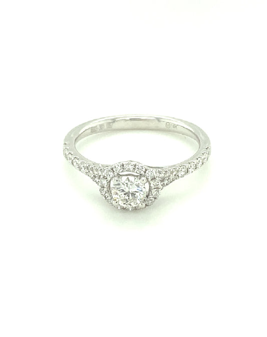 Diamonds Solitaire Effect Engagement Diamond Ring, 0.75 CT Rings