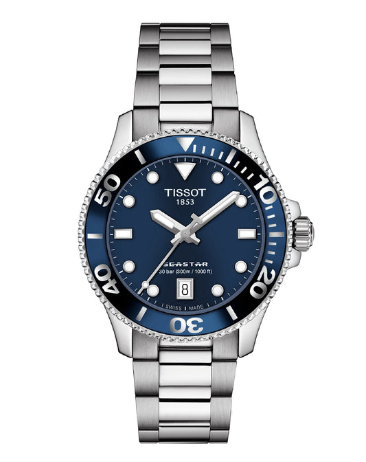Tissot T120.210.11.041.00 Tissot SEASTAR 1000 Quartz 36MM Blue Indexes Watch