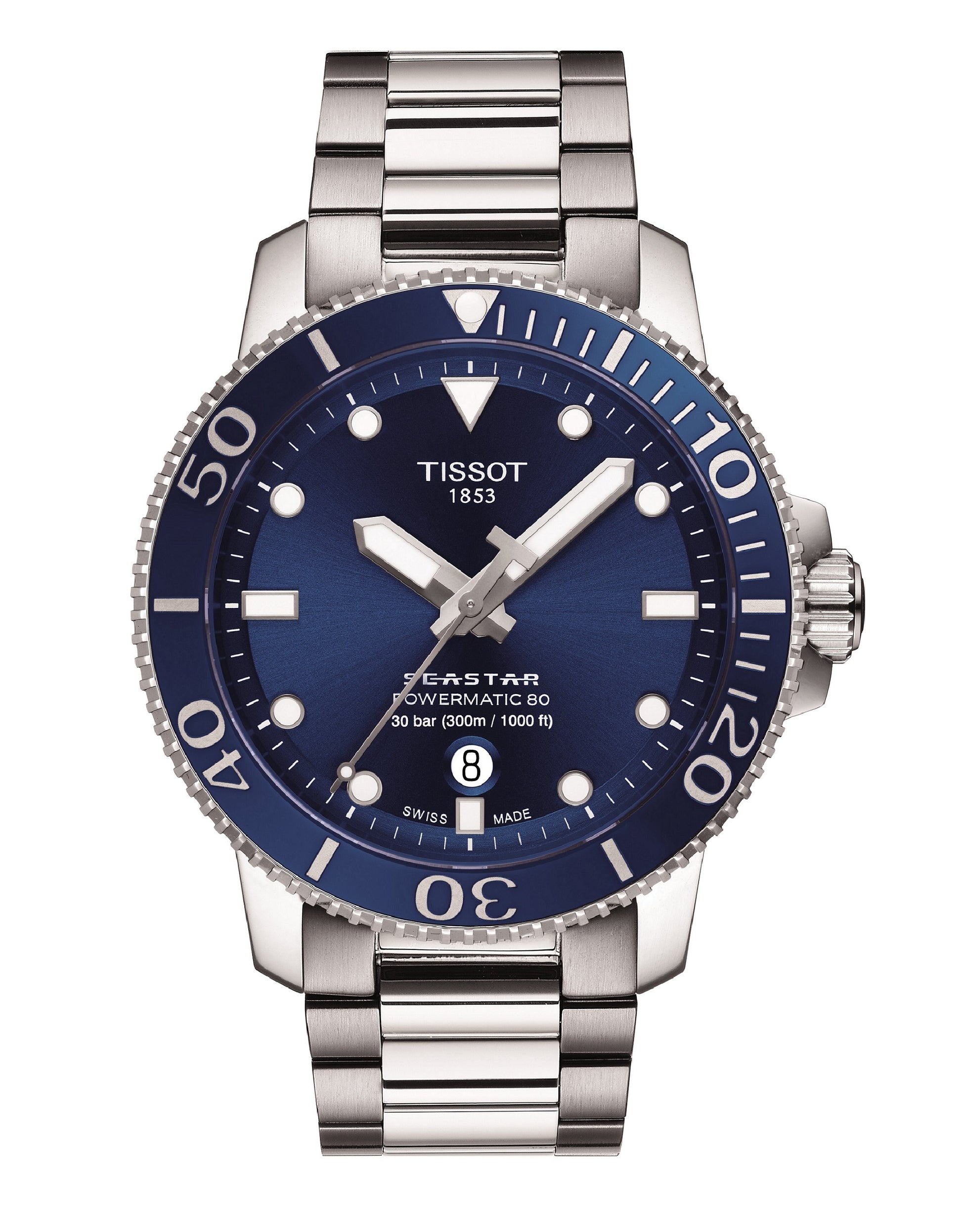 Tissot T120.407.11.041.03 Tissot SEASTAR 1000 POWERMATIC80 Blue Indexes Watch