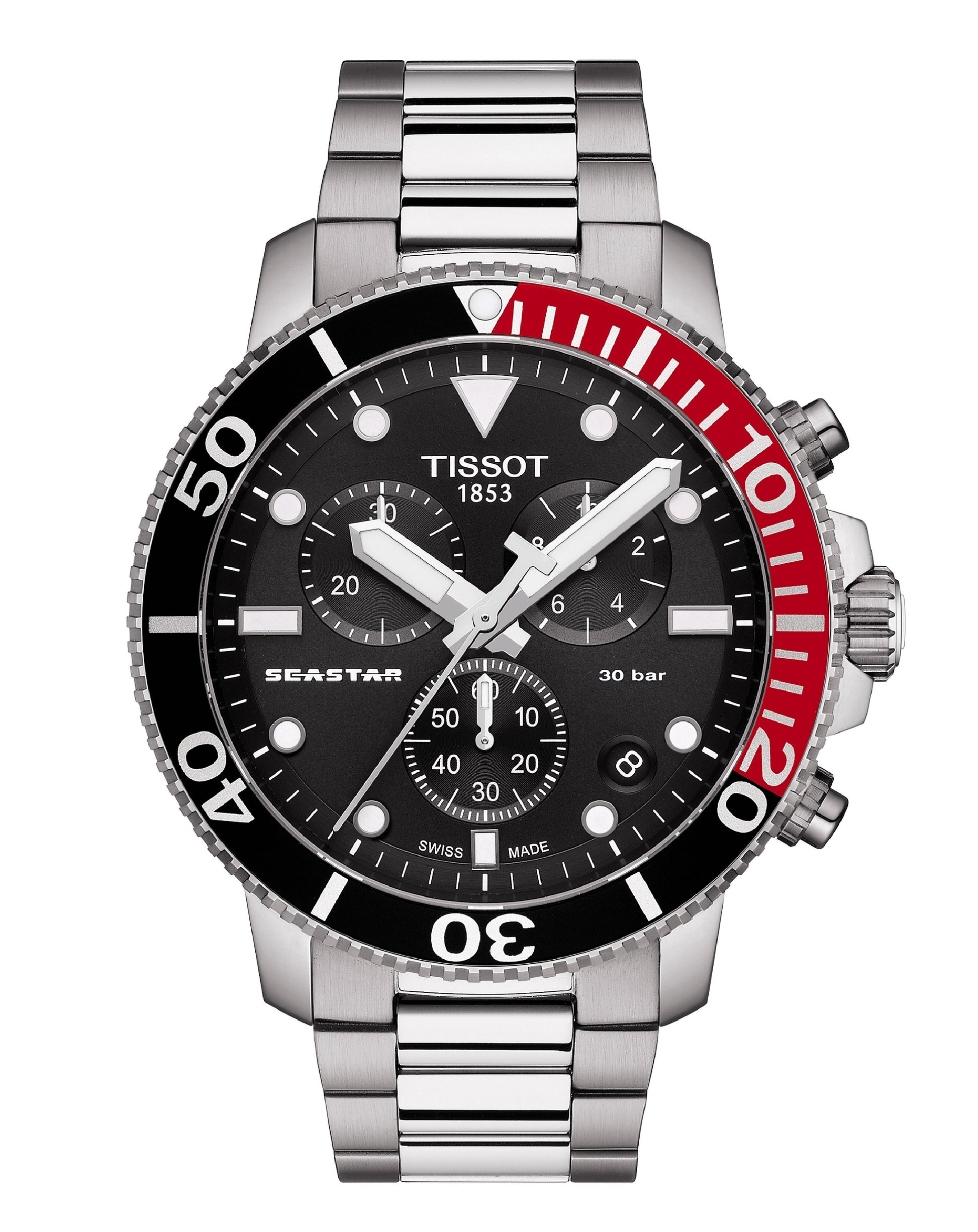 Tissot T120.417.11.051.01 TISSOT Seastar 1000 CHRONOGRAPH Black Dial Watch