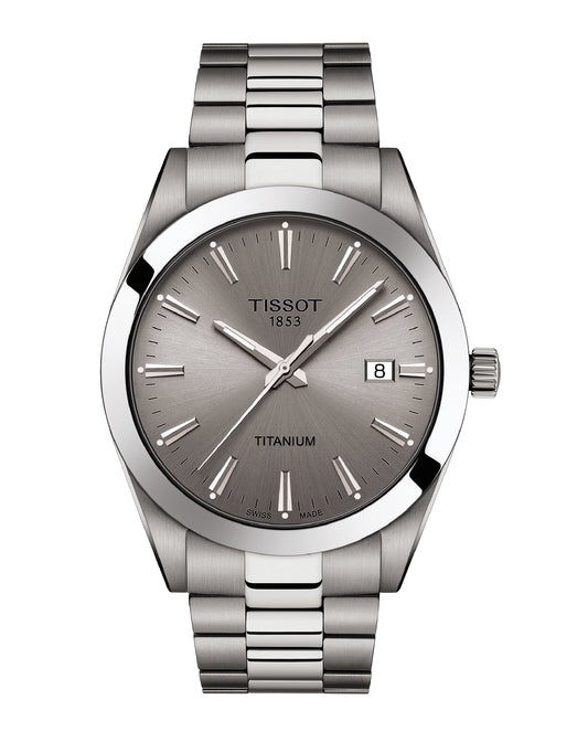 Tissot T127.410.44.081.00 Tissot GENTLEMAN Titanium GREY Indexes Watch
