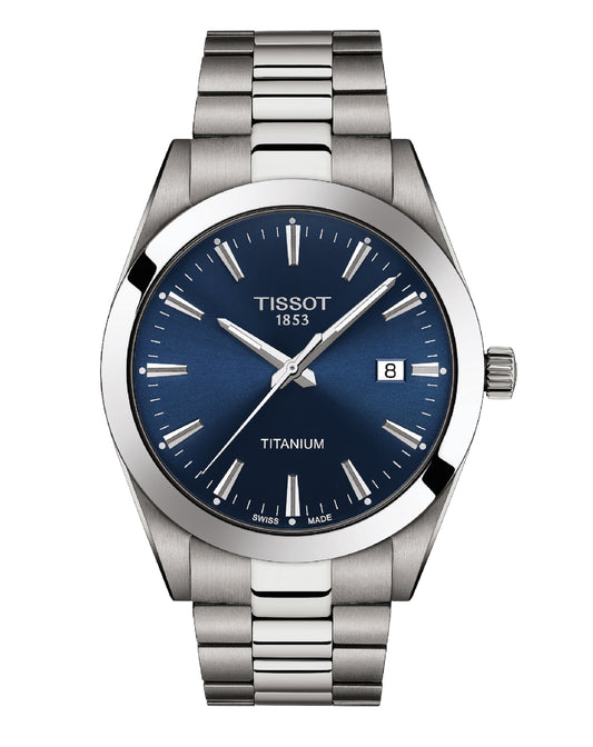 Tissot T127.410.44.041.00 Tissot Gentleman TITANIUM BLUE Dial Watch