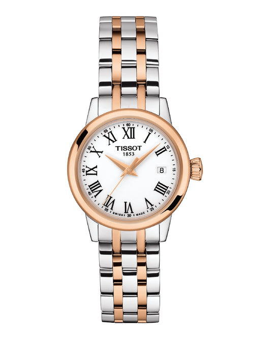 Tissot T129.210.22.013.00 Tissot Classic DREAM Lady Grey ROSE Gold Watch